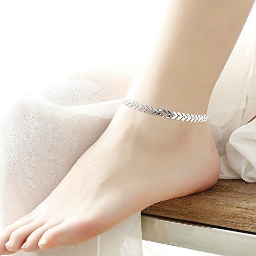 Butterfly Payal Anklet Bracelet Fish Bone Style Golden Silver Tone Adjustable Chain Anklets For Women Girls Stylish Foot Jewelry Traditional Ethnic Payal Pazeb Party Wear Style Everyday Use Durable Light Weight Comfortable Anklet Fashion Jewelry