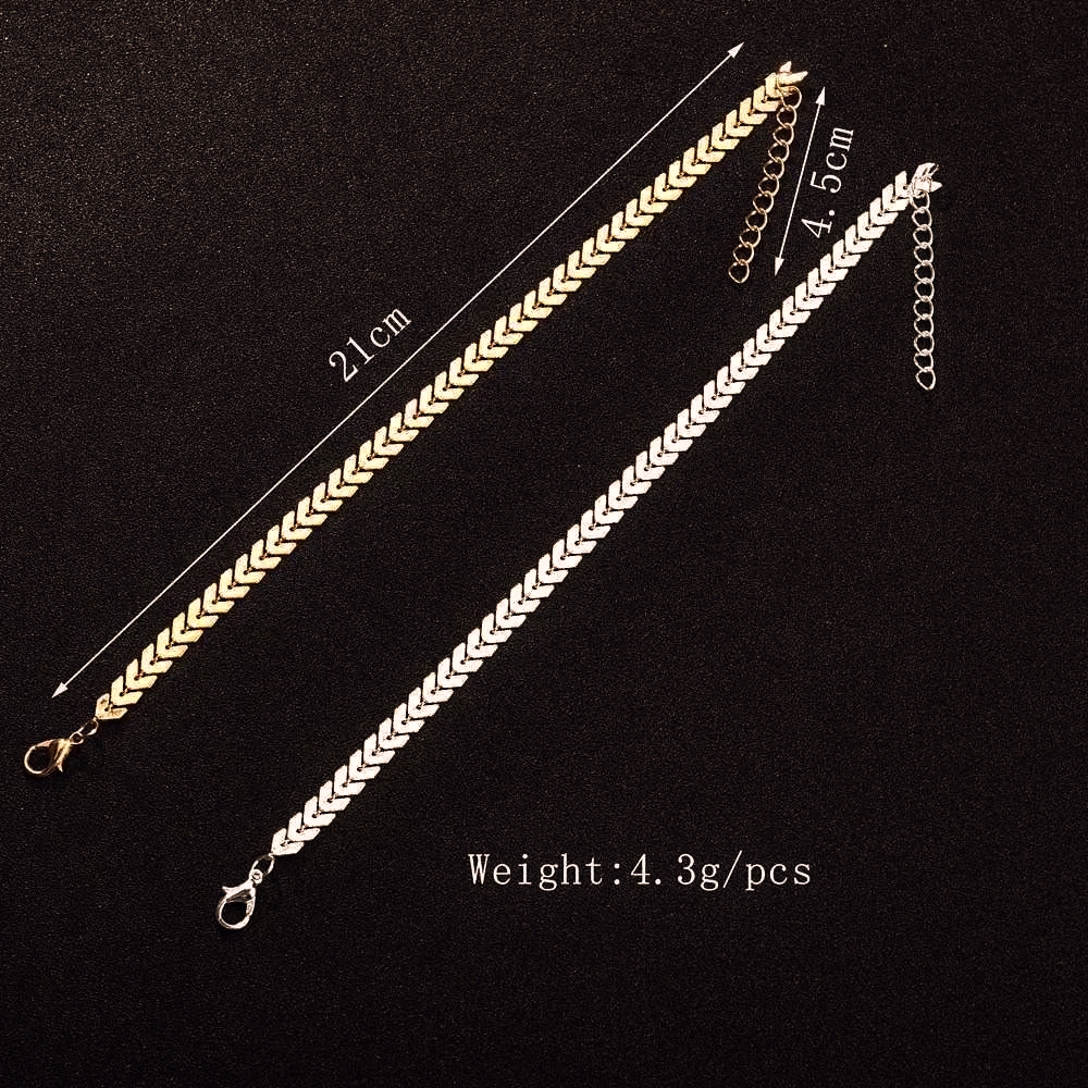 Butterfly Payal Anklet Bracelet Fish Bone Style Golden Silver Tone Adjustable Chain Anklets For Women Girls Stylish Foot Jewelry Traditional Ethnic Payal Pazeb Party Wear Style Everyday Use Durable Light Weight Comfortable Anklet Fashion Jewelry