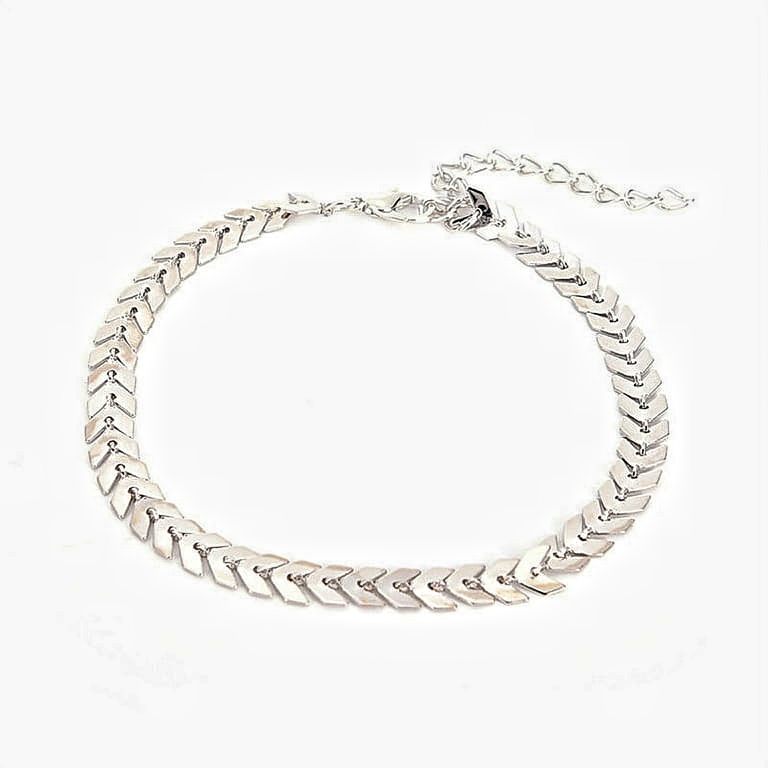 Leaf Gold Anklet For Girls Stylish Golden Leaf Design Anklet For Girls Korean Jewelry Adjustable Chain Anklet Barefoot Anklet Bracelet For Women Beach Foot Jewelry Arrow Ankle Chain Fashion Anklet For Girls And Women Elegant Style