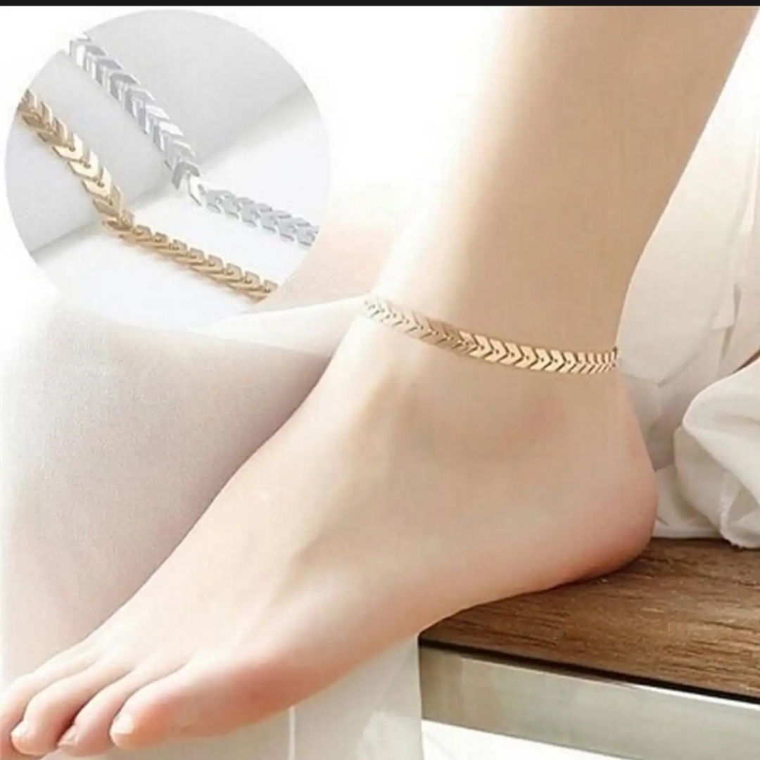Modern Stylish Payal Fish Bone Anklet Bracelet Golden Anklet Silver Anklet Fashion Foot Jewelry Stylish Payal Women Anklet Girls Anklet Adjustable Anklet Bracelet Modern Foot Chain Elegant Payal Party Wear Style Anklet Daily Wear Anklet Modern