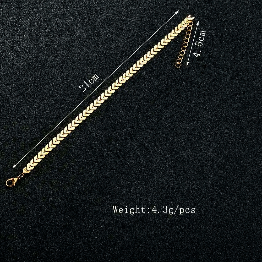 New Horizons Butterfly Payal Fish Bone Anklet Pazeb Stylish Foot Jewelry Women Anklet Girls Anklet Fashion Payal Elegant Anklet Jewelry Modern Stylish Pazeb Butterfly Anklet Party Wear Style Anklet Daily Wear Anklet Bridal Payal Wedding Anklet - Golden