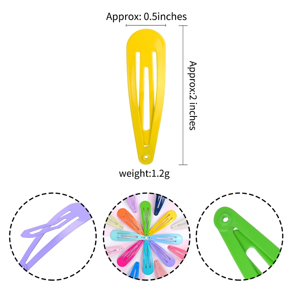 12 Pieces Hair Clips Pins For Girls Multi Color & Black Shade Snap Clips Stylish Hair Styling Accessories Kids Hair Clips Pins Women Hair Clips Pins Metal Hair Snap Pins Fashion Hair Clips Pins For Everyday Use School College Party Hair Clips