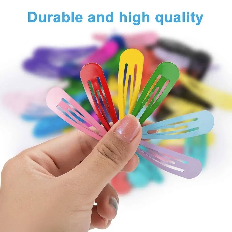 12 Pieces Hair Clips Pins For Girls Multi Color & Black Shade Snap Clips Stylish Hair Styling Accessories Kids Hair Clips Pins Women Hair Clips Pins Metal Hair Snap Pins Fashion Hair Clips Pins For Everyday Use School College Party Hair Clips - Multicolor