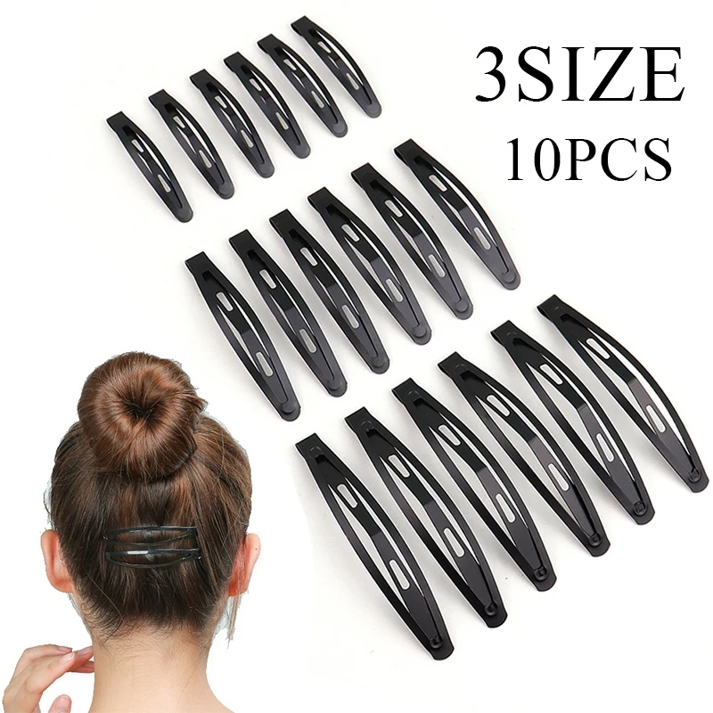 12 Pieces Hair Clips Pins TikTak Hair Catchers School Clips Black White Red and Blue Color Hair Pins Clips Hair Clips Pins Metal Hair Pins Clips Hair Styling Accessories Durable and Adjustable for all Age Ladies Woman Girls Childrens Kids - 12 Pcs Clips