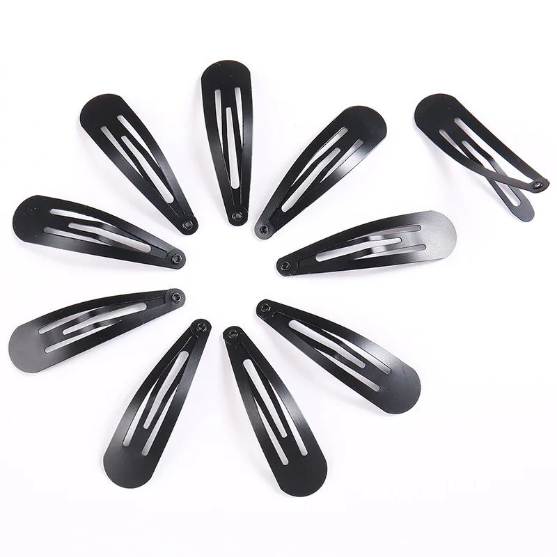 12 Pieces Hair Clips Pins TikTak Style Hair Catchers For School Use Black White Red And Blue Color Hair Pins Clips Metal Hair Styling Accessories Durable Light Weight And Adjustable Suitable For All Ages Including Ladies Women Girls Kids - 12 Pcs Black clips