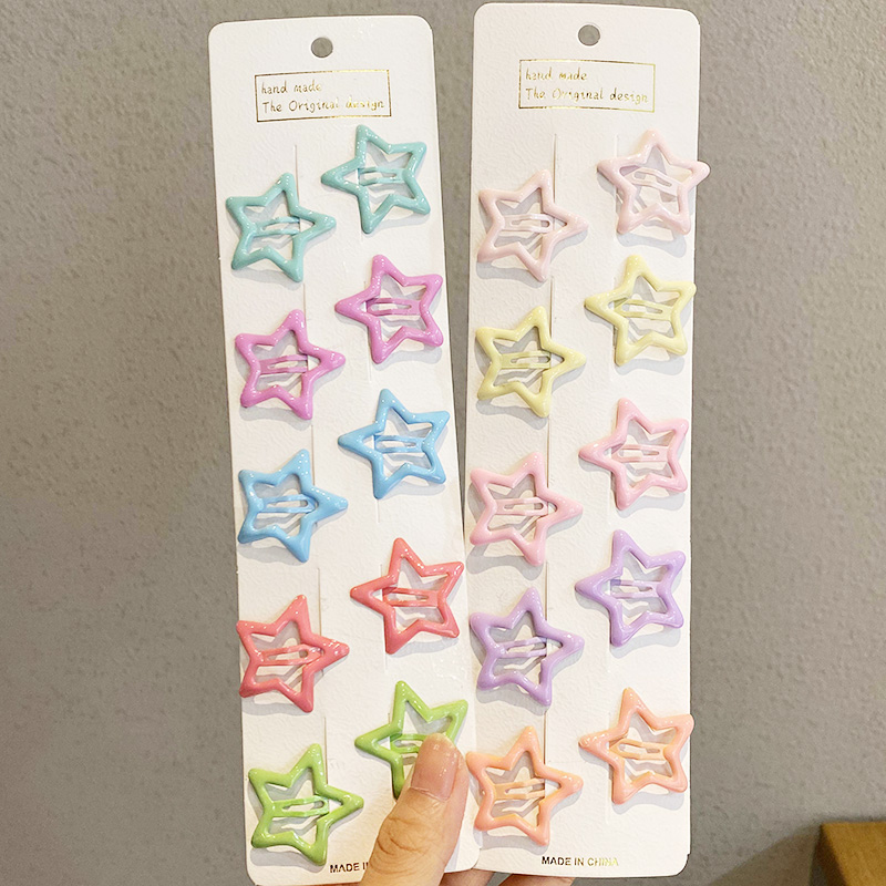 20 Pieces Star Hair Clips Pins Strong Grip Daily Hair Styling Accessory - 20 Pcs Star Clips
