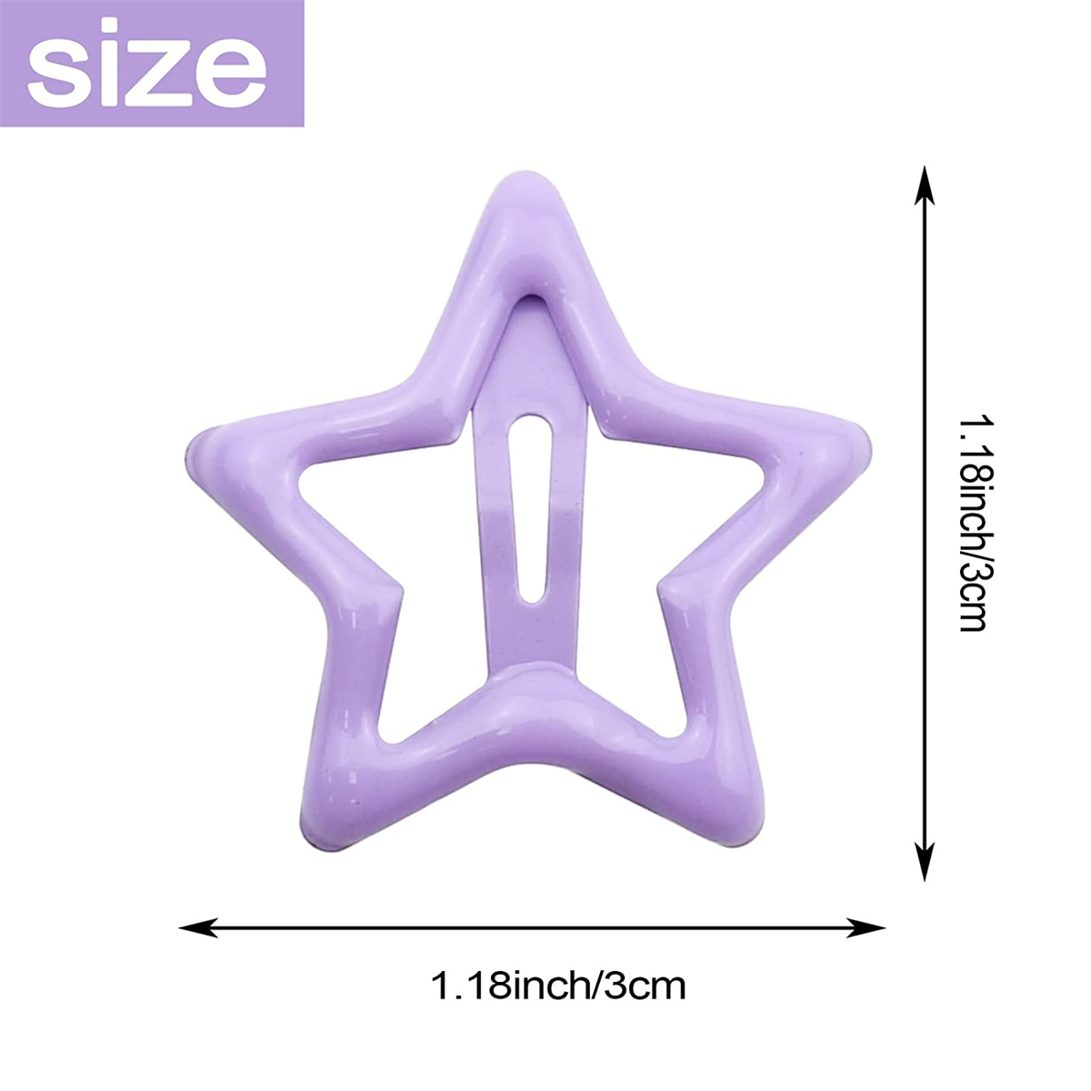 20 Pieces Star Hair Clips Pins Strong Grip Daily Hair Styling Accessory - 20 Pcs Star Clips