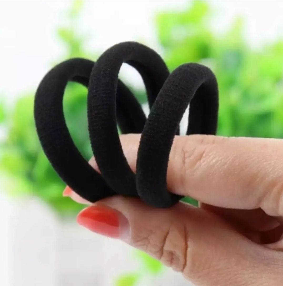 30 Pieces Black Poni Scrunchies Hair Ties Girls School Hair Bands Elastic Hair Styling Accessories Hair Ropes Ponytail Holder Women Hair Ties Strong Grip Hair Elastics Everyday Use Hair Styling Accessories Fashion Hair Scrunchies Durable Hair - 30 Pcs Black Ties