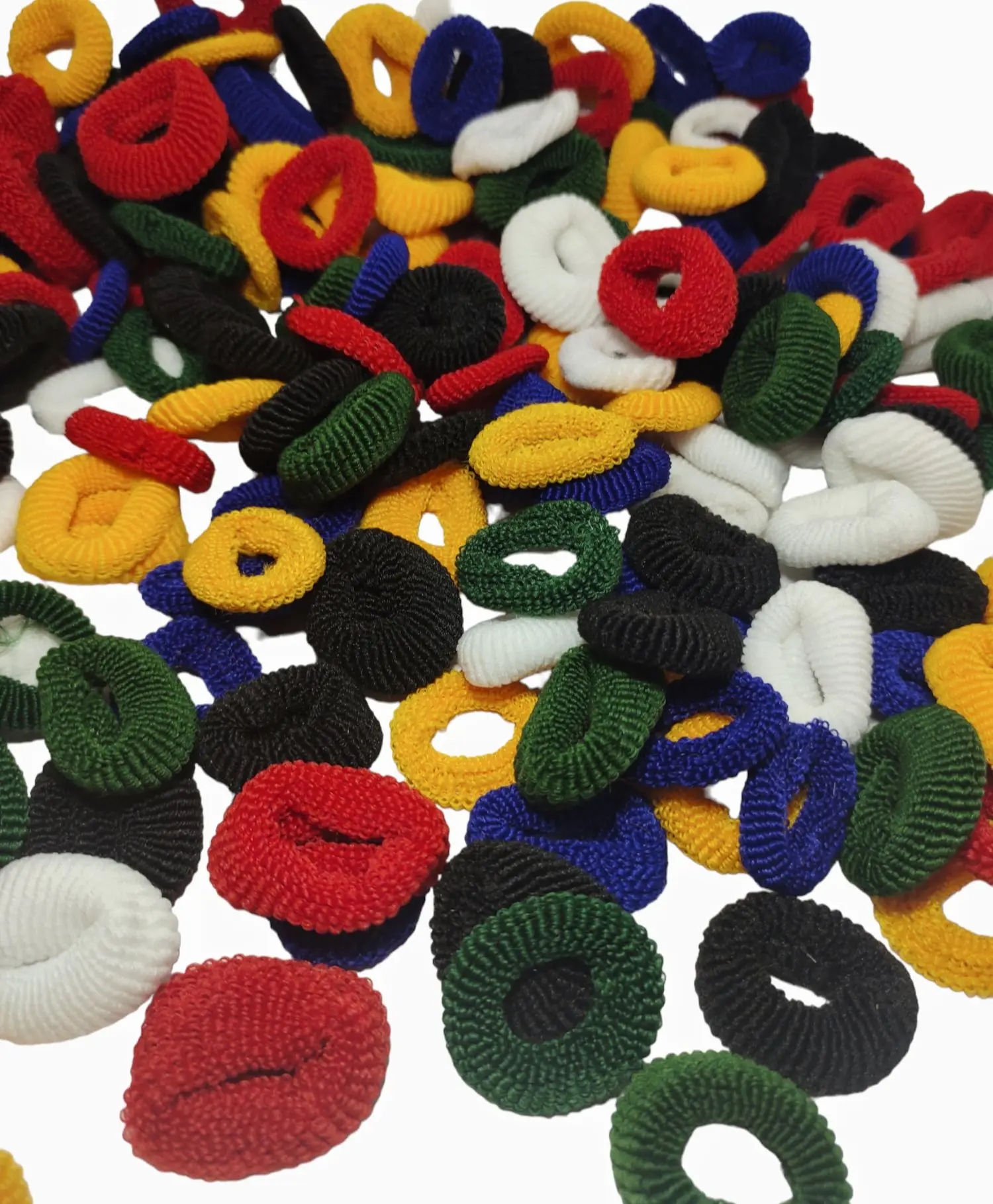 50 Pieces Small Size Hair Scrunchies Multi Color Ponytail Bands Elastic Hair Ties Girls School Hair Styling Accessories Soft Pony Holders Daily Wear Hair Bands Colorful Hair Scrunchie Set Strong Grip Ponytail Holders For Women And Kids Stylish - 50 Pcs Scrunchies