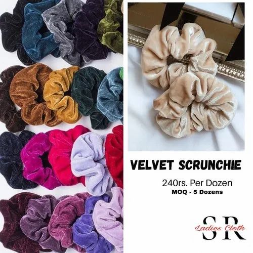 6 Pieces Velvet Scrunchies Soft Hair Ties Colorful Hair Bands Ponytail Holders Velvet Hair Bands Women Scrunchies Stylish Hair Styling Accessories Elastic Velvet Bands, Premium Scrunchies, Girls Hair Ties, Fancy Scrunchies, Durable Hair Bands, - 6 Pcs