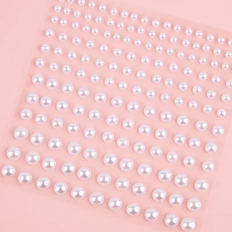 Hair Pearl Stickers, Adhesive Hair Stickers, Vinyl Hair Stickers, Hair Braid Accessories, Hair Beads For Braiding, Hair Decoration Stickers, Stylish Hair Gems, Bridal Hair Stickers, Fancy Hair Styling Accessories, Kids Hair Stickers, Hair Art - Beige
