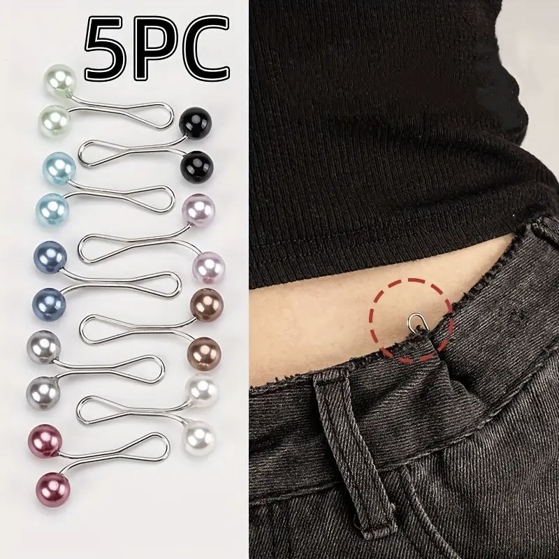 12 Pieces Hijab Scarf Pin Naqab Pin Pants Pin Safety Pin Set Multiple Uses Muslim Prayer Naqab Strip For Girls And Women Stylish Hijab Accessories Scarf Hijab Scarf Pins Brooches For Daily Wear - 5 Pcs Hijab Pin