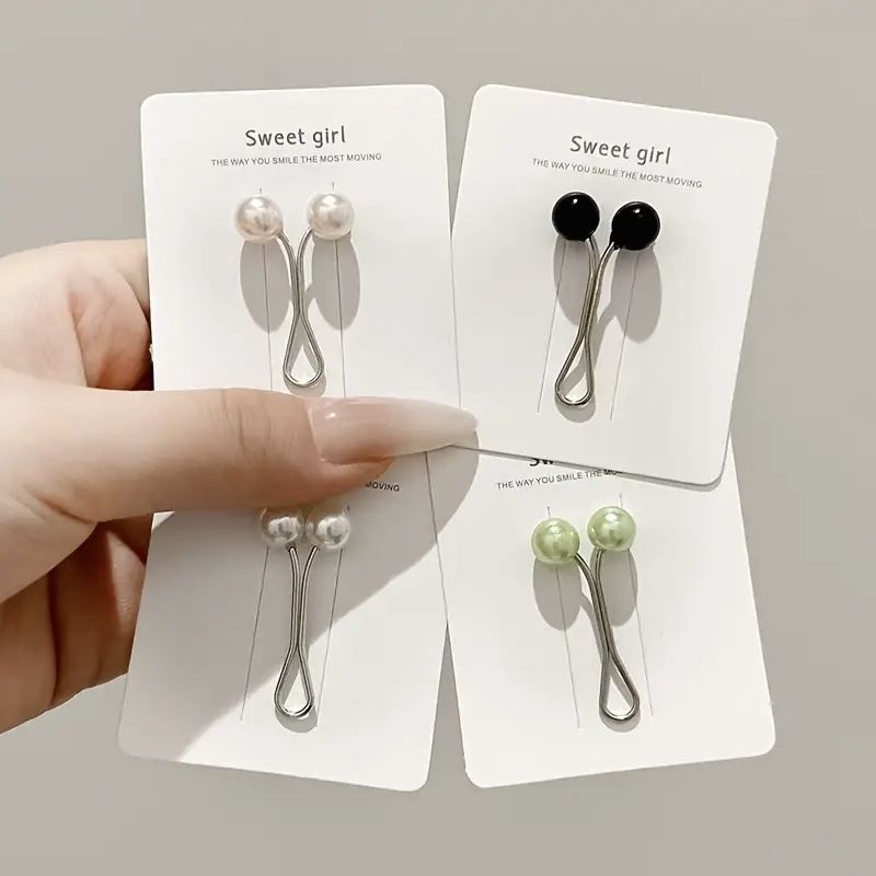 4 Pieces Hijab Scarf Pin For Girls And Women Stylish Safety Pin Set Decorative Scarf Hijab Scarf Pins Naqab Brooch Muslim Prayer Pins For Daily Wear Party And Modest Fashion Accessories - 4 Pcs Brooches