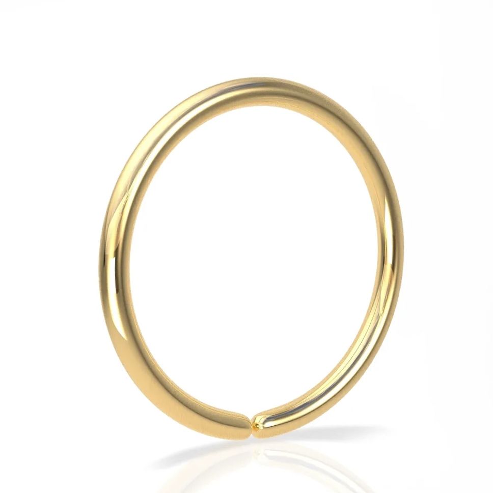 20 Pieces Golden Nose Ring Jewelry for Piercing and None Piercing 8mm Daily Party Wear Nose Jewelry Accessory