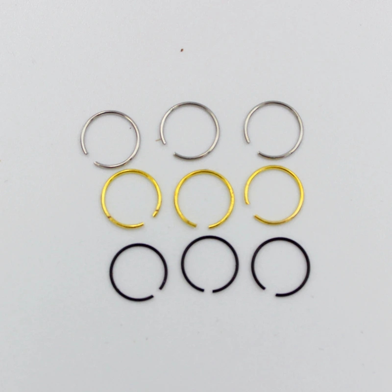 20 Pieces Nose Ring Jewelry Set For Women Long Nose Ring Jewelry Stainless Steel Nose Jewelry Non Piercing Nose Cuff For Girls Light Weight Nose Hoop Fashion Nose Accessory Elegant Nose Ring Jewelry Daily Wear Nose Ring Jewelry For Girls - 10 Goldn & 10 Silver