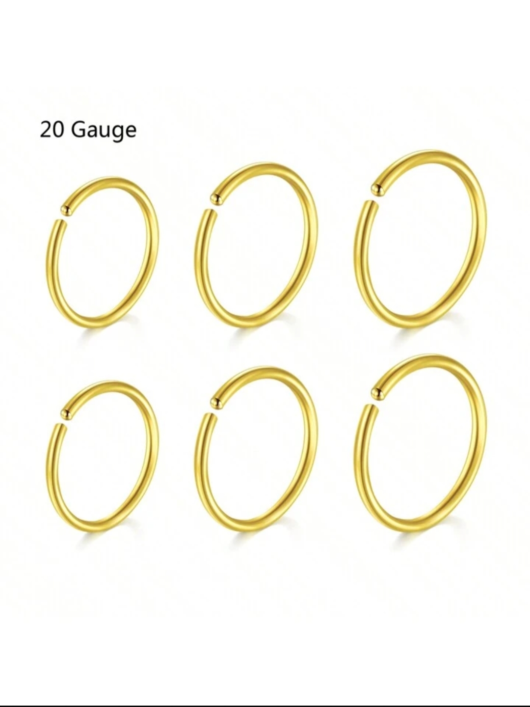20 Pieces Nose Ring Jewelrys Golden Silver Long Naak Ka Koka Naak Ki Bali Nath Nathli Nathni For Piercing And Non Piercing Women Girls Multi Style Nose Jewelry Value Pack Modern Stylish Festival Gift Long Nath Nathli Nathni Nose Pin Jewelry - 7mm Silver Nose Ring