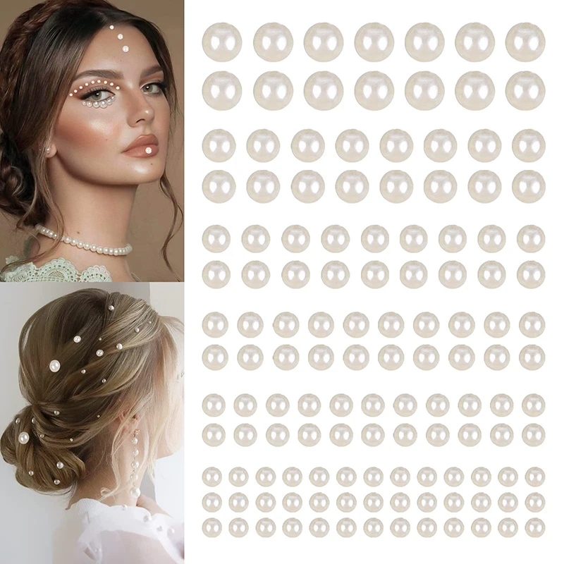 200 Plus Adhesive Vinyl Stickers For Piercing Body Art Face Sticker Nose Ring Jewelry Sticker Fake Piercing Tattoo Stickers Nail Art Stickers Lip Stickers For Girls Women Party Makeup Accessories Simple To Use Long Lasting Fashion Body - Beige